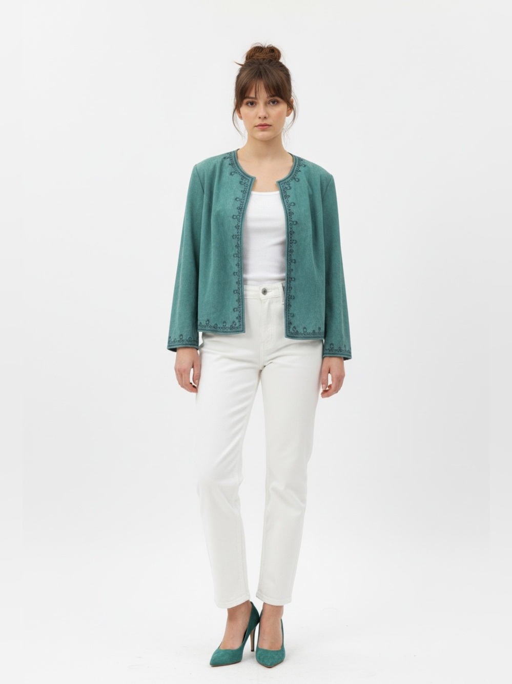 Dress barn faux suede feel blazer